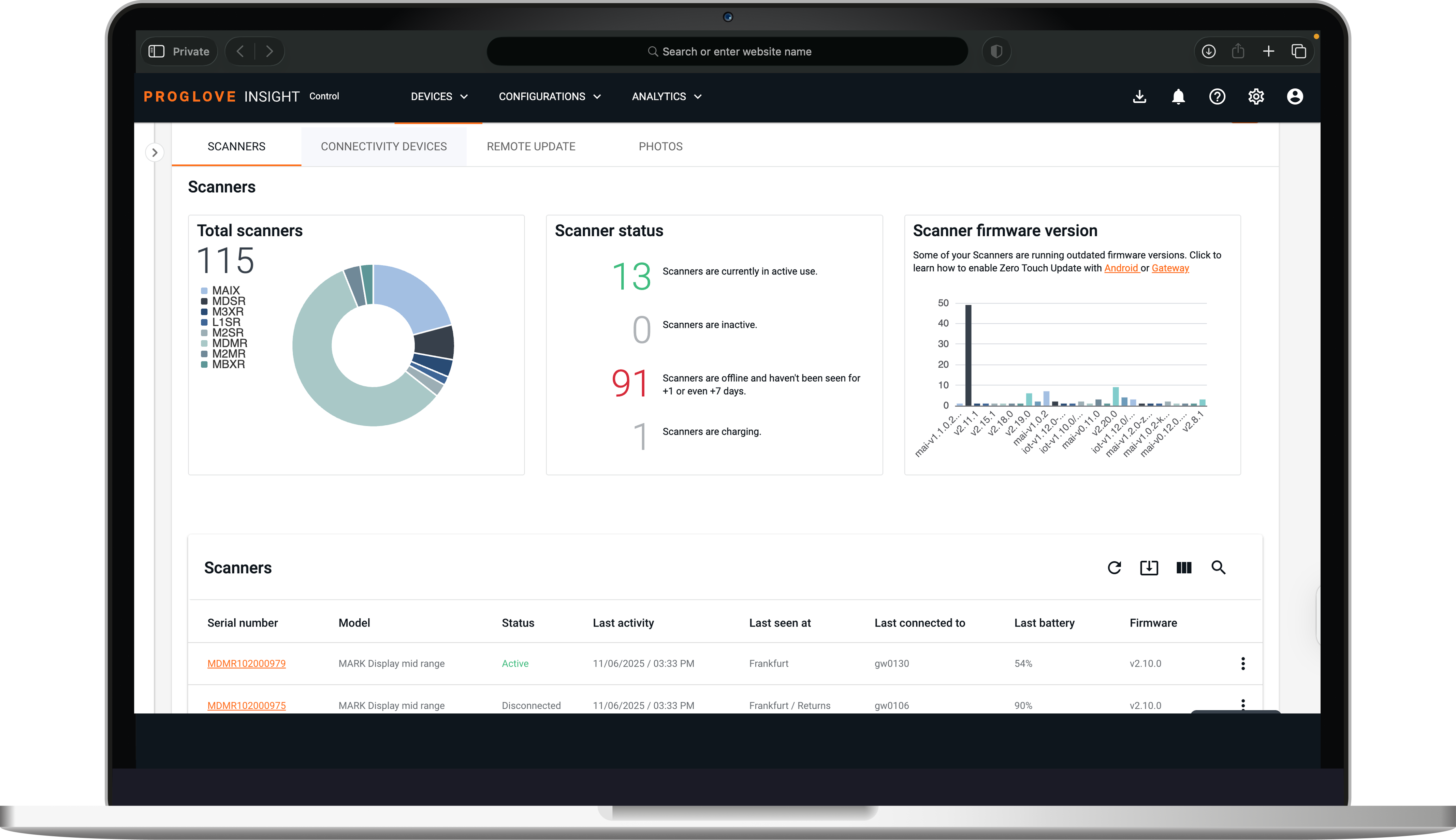 INSIGHT Control Laptop