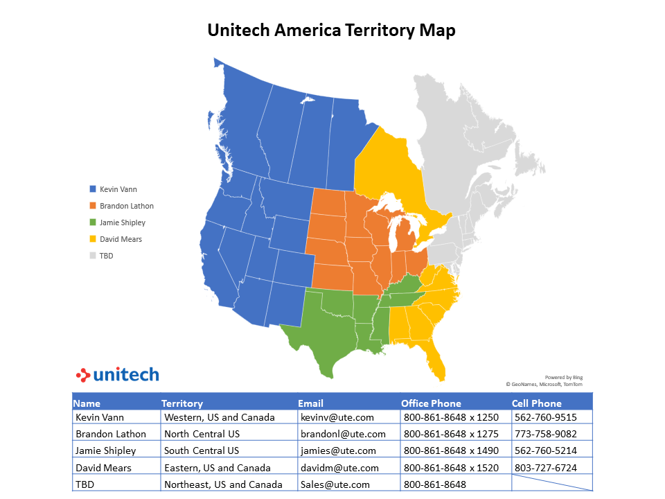 UTA Territory Map 2026